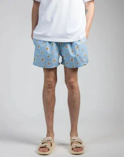 Pockies Chaussettes, Sous-Vêtements-Blue Flowers Organic Cotton boxer shorts Bleu