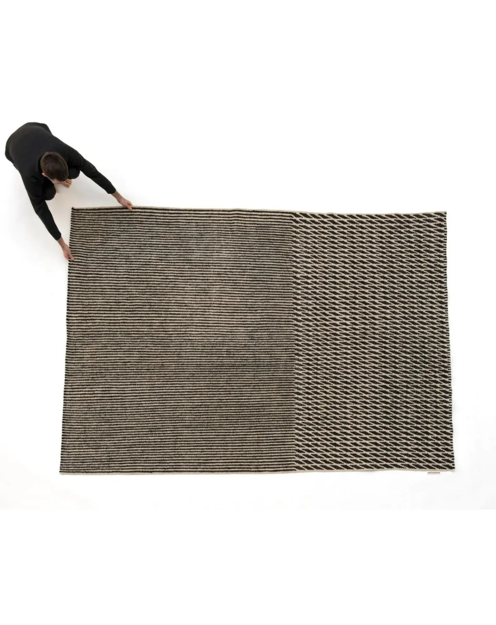 Nanimarquina Tapis-Blur Rug, Ronan & Erwan Bouroullec Noir