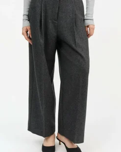 Skall Studio Pantalons, Jeans-Bob Pants Recycled Wool Gris foncé