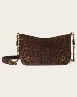 Jérôme Dreyfuss Sacs À Bandoulière-Bobi S Leopard bag Marron
