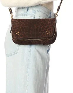 Jérôme Dreyfuss Sacs À Bandoulière-Bobi S Leopard bag Marron