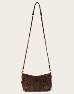 Jérôme Dreyfuss Sacs À Bandoulière-Bobi S Leopard bag Marron