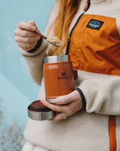 Stanley 1913 Gourdes, Lunch-Box-Bocal isotherme Legendary avec cuillère/fourchette 0,4 L Orange