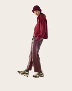 BELLEPIECE Pantalons, Jeans-Bonita Leather Pants Bordeaux
