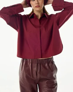 BELLEPIECE Pantalons, Jeans-Bonita Leather Pants Bordeaux