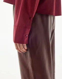 BELLEPIECE Pantalons, Jeans-Bonita Leather Pants Bordeaux