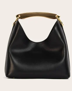Elleme Sacs À Main-Boomerang Leather Bag Noir