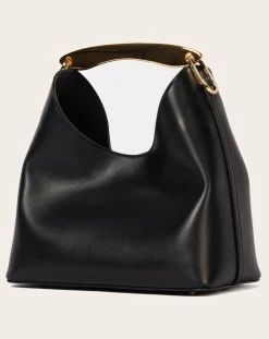 Elleme Sacs À Main-Boomerang Leather Bag Noir