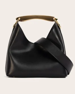 Elleme Sacs À Main-Boomerang Leather Bag Noir