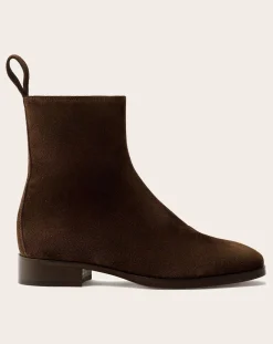 Soeur Boots, Bottes-Boots West Croûte de Cuir Marron