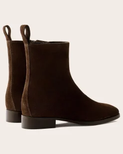 Soeur Boots, Bottes-Boots West Croûte de Cuir Marron