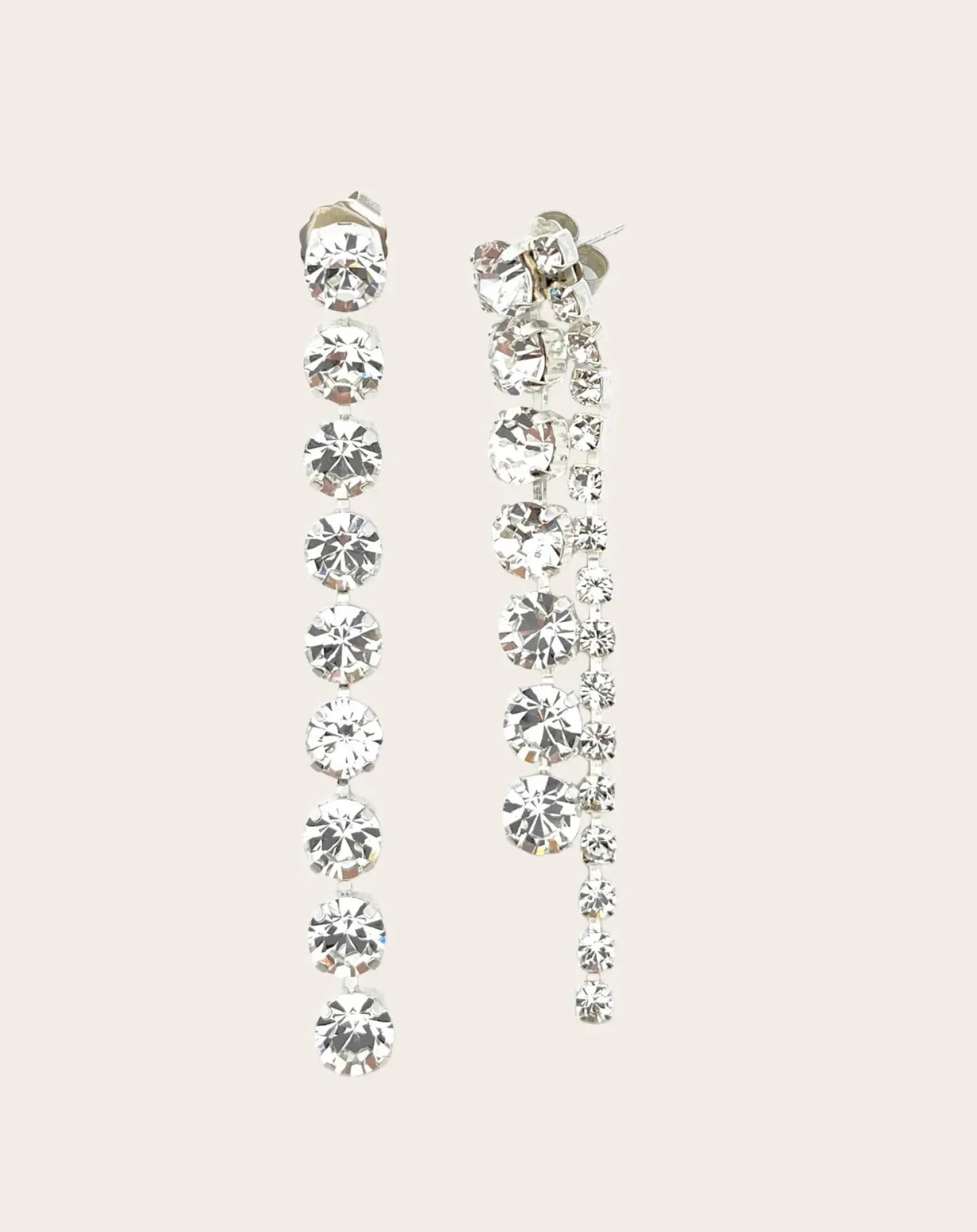 Perrine Taverniti Boucles D'Oreilles-Boucles d'Oreilles Asymétriques Alma Argenté