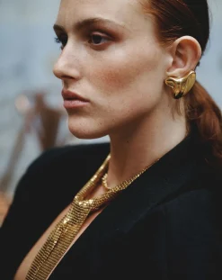 Perrine Taverniti Boucles D'Oreilles-Boucles d'Oreilles Drapier Doré