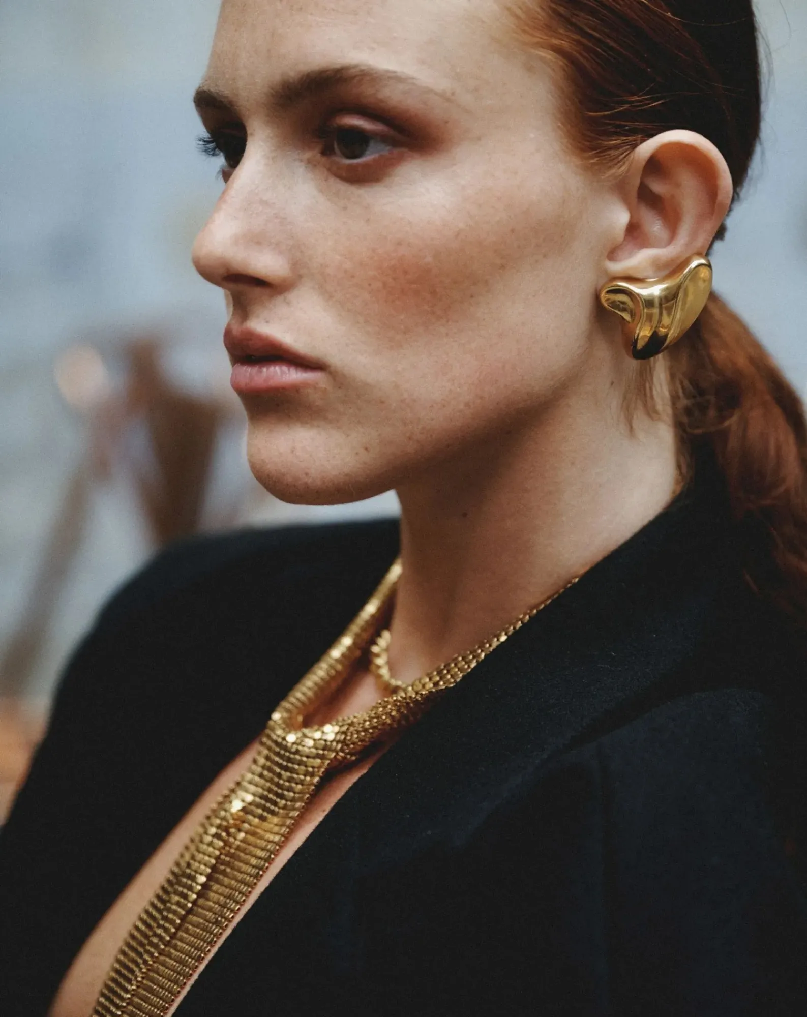 Perrine Taverniti Boucles D'Oreilles-Boucles d'Oreilles Drapier Doré