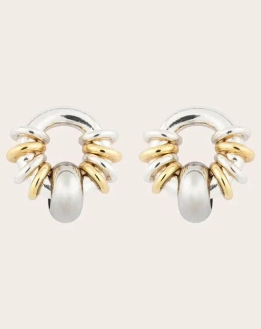 Sigal Boucles D'Oreilles-Boucles d'Oreilles Klik Donut Baby Argenté