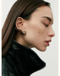 Sigal Boucles D'Oreilles-Boucles d'Oreilles Klik Donut Baby Argenté