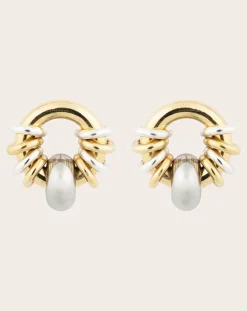 Sigal Boucles D'Oreilles-Boucles d'Oreilles Klik Donut Baby Doré