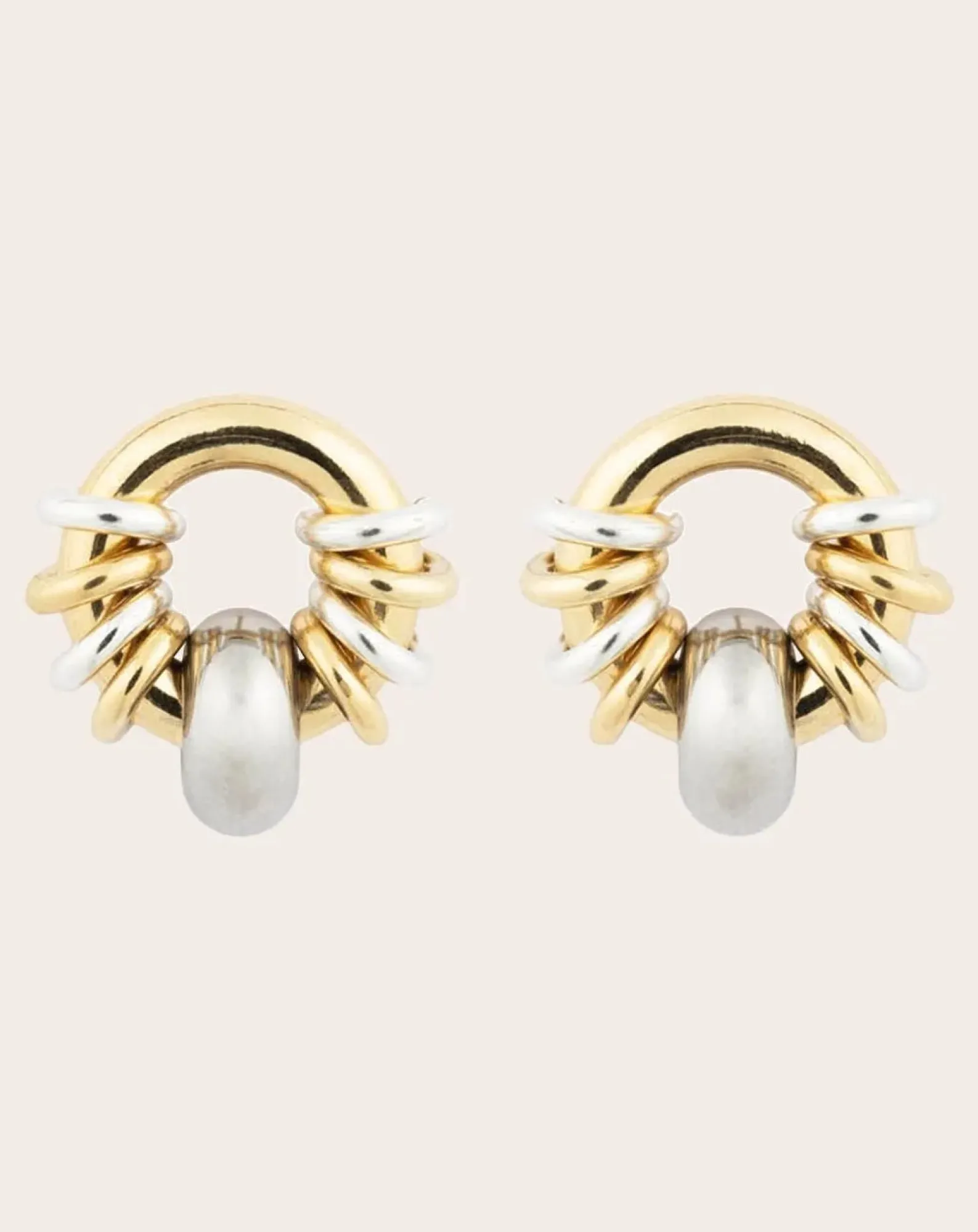 Sigal Boucles D'Oreilles-Boucles d'Oreilles Klik Donut Baby Doré