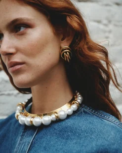 Perrine Taverniti Boucles D'Oreilles-Boucles d'Oreilles Vivienne Doré