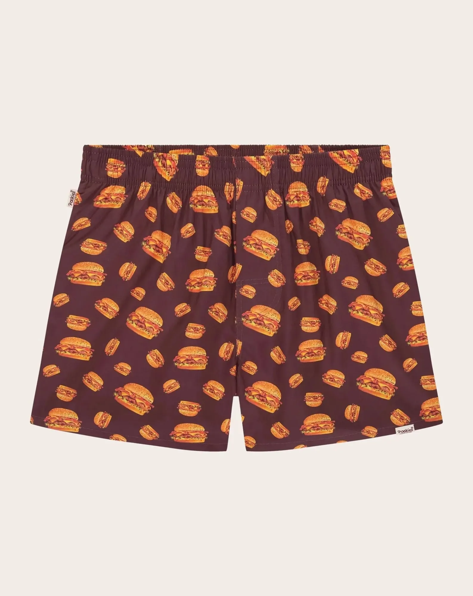 Pockies Chaussettes, Sous-Vêtements-Boxers Burger Pack 2 Organic Cotton Rouge
