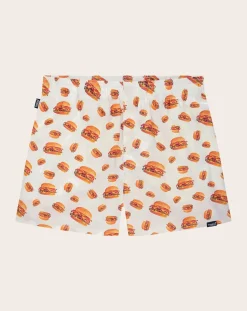 Pockies Chaussettes, Sous-Vêtements-Boxers Burger Pack 2 Organic Cotton Rouge