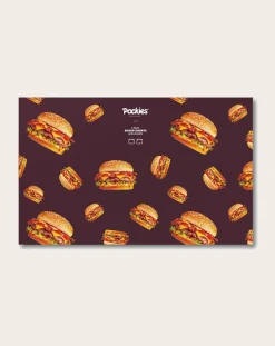 Pockies Chaussettes, Sous-Vêtements-Boxers Burger Pack 2 Organic Cotton Rouge