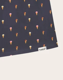 Pockies Chaussettes, Sous-Vêtements-Boxers Icecream Organic Cotton Bleu foncé