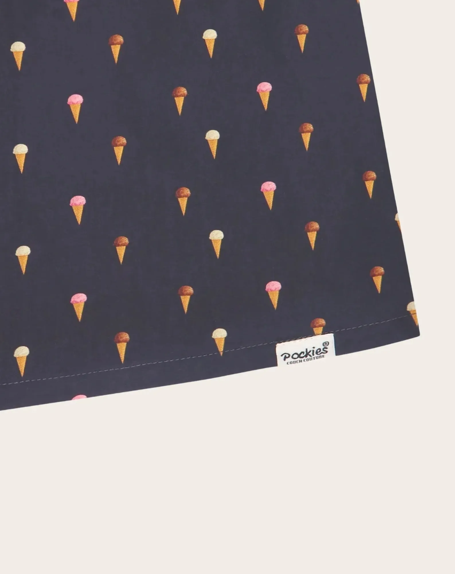 Pockies Chaussettes, Sous-Vêtements-Boxers Icecream Organic Cotton Bleu foncé