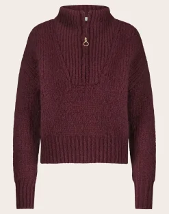 By Bar Pulls, Gilets-Boxy Beau sweater Bordeaux