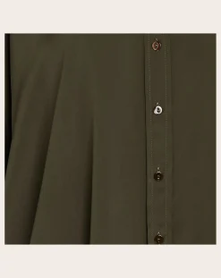Momoni Blouses, Chemises-Brooklin Metallic Shirt Vert foncé