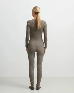FUB Pulls, Gilets-Buttoned Merino Wool Sweater - Women's Collection Noisette