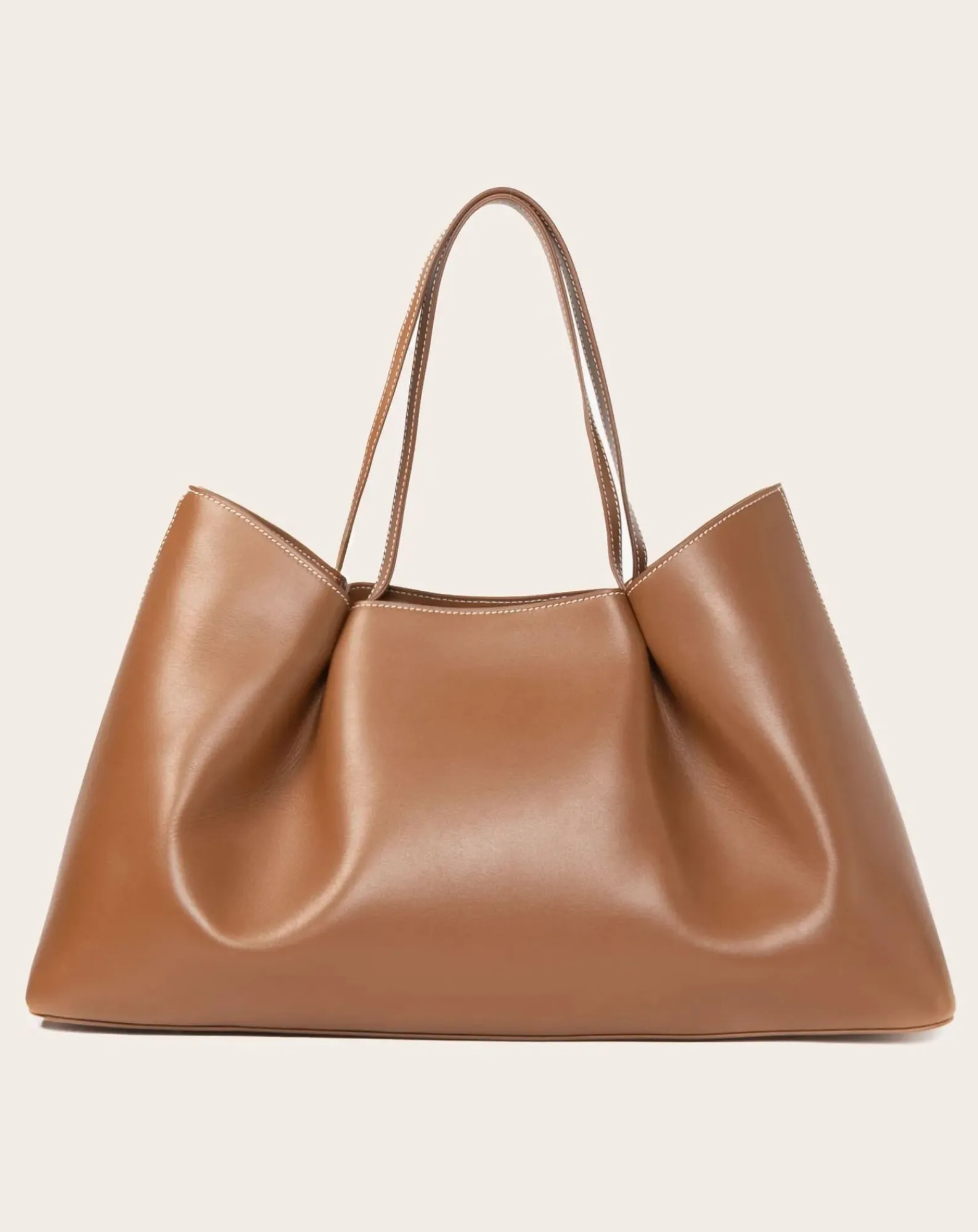 Elleme Cabas-Cabas Dimple Cuir Cognac