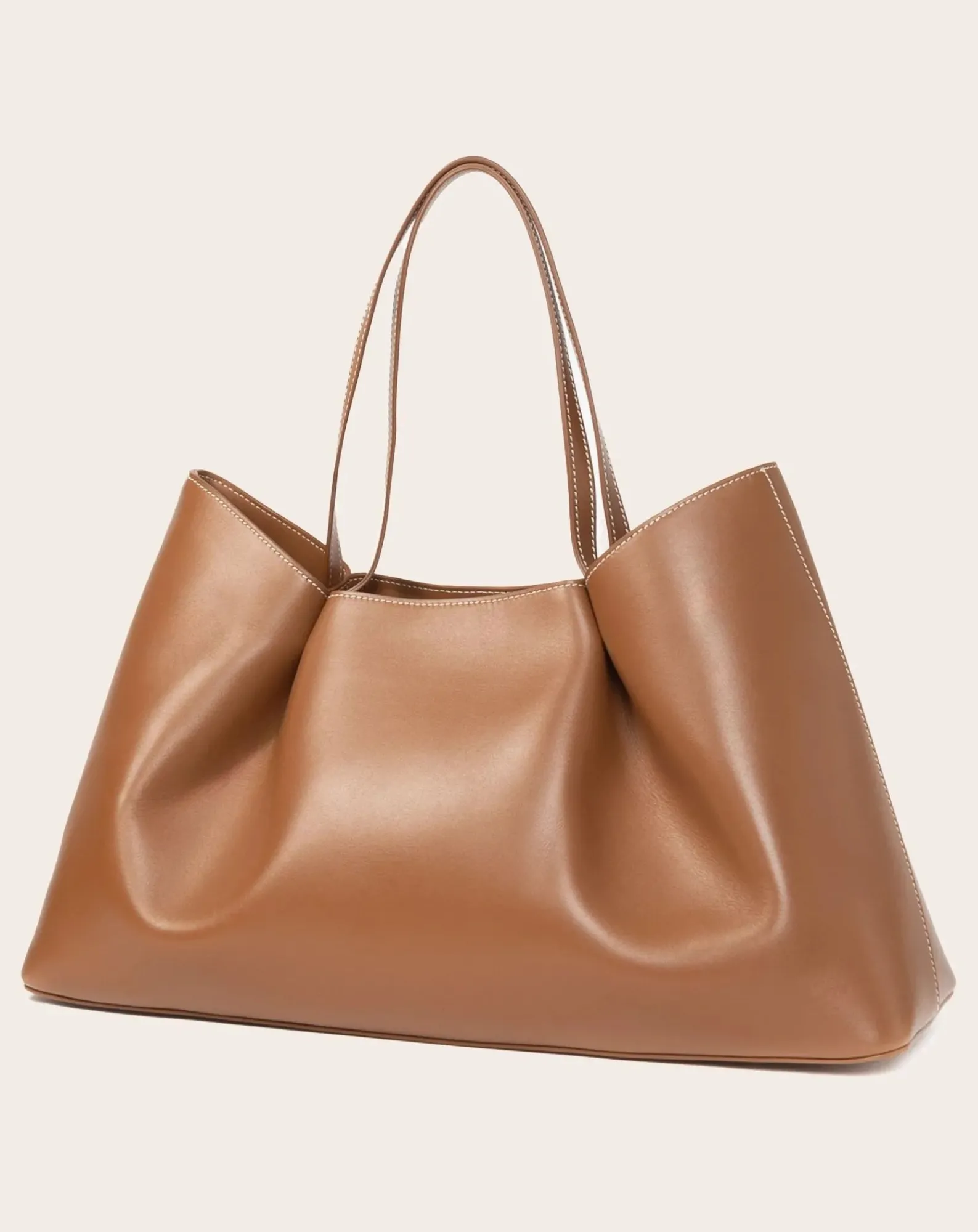 Elleme Cabas-Cabas Dimple Cuir Cognac