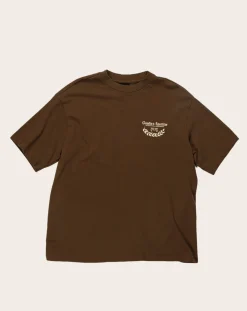 Goodies Sportive Tee-Shirts, Polos-Caesar brown T-shirt in organic cotton Marron