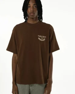 Goodies Sportive Tee-Shirts, Polos-Caesar brown T-shirt in organic cotton Marron