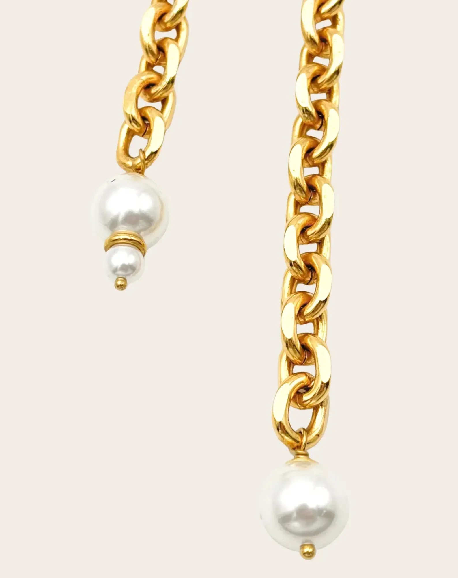 Perrine Taverniti Colliers-Cambronne Pearl Necklace Doré