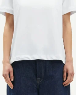 Samsoe Samsoe Tee-Shirts, Tops-Camino short-sleeved cotton T-shirt Blanc