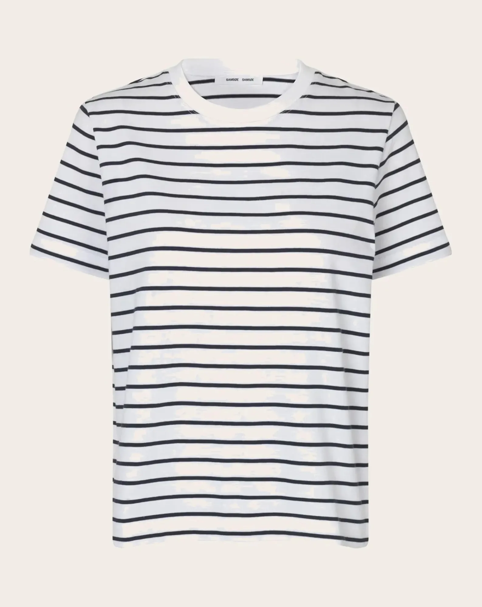 Samsoe Samsoe Tee-Shirts, Tops-Camino short-sleeved cotton T-shirt Blanc