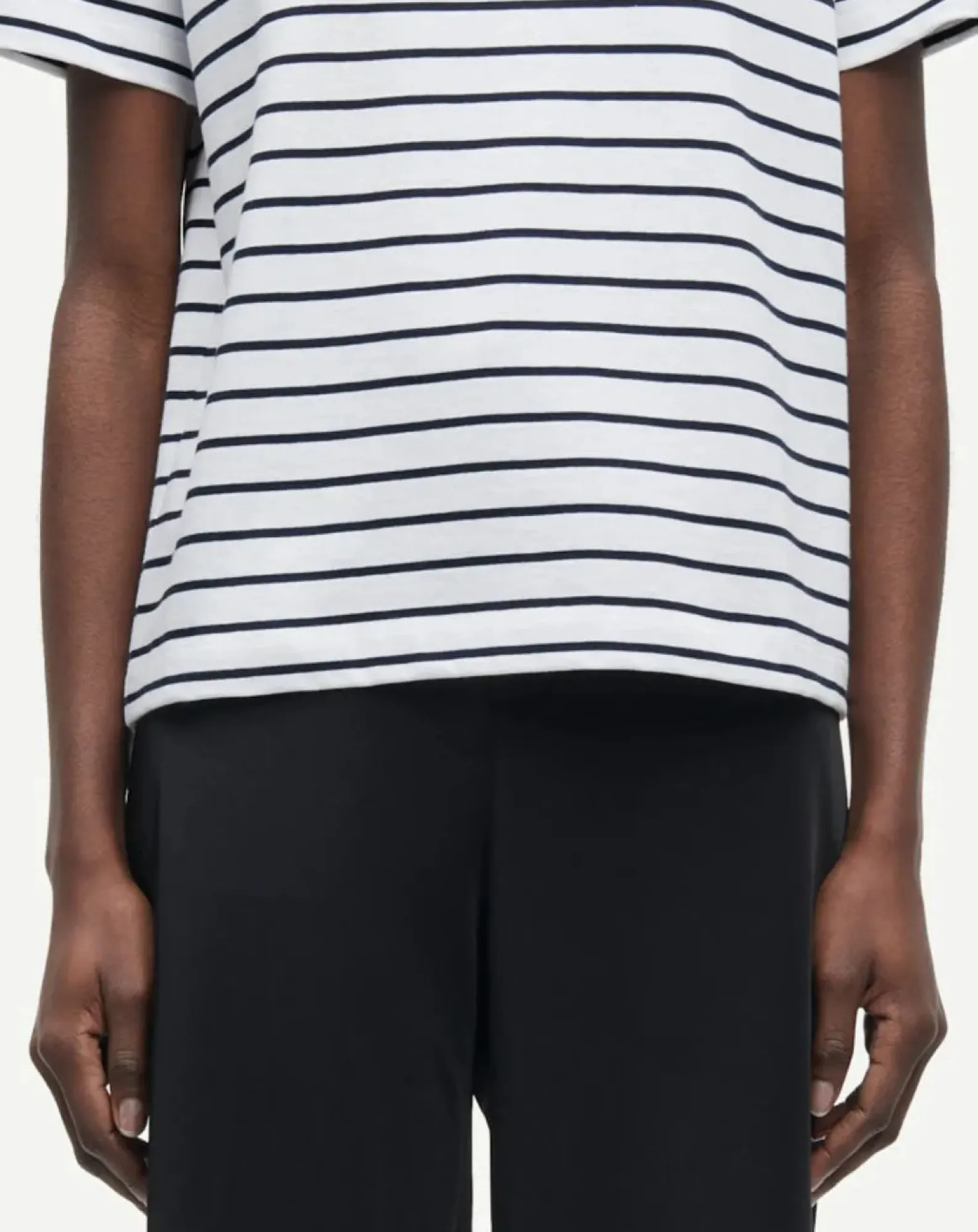 Samsoe Samsoe Tee-Shirts, Tops-Camino short-sleeved cotton T-shirt Blanc