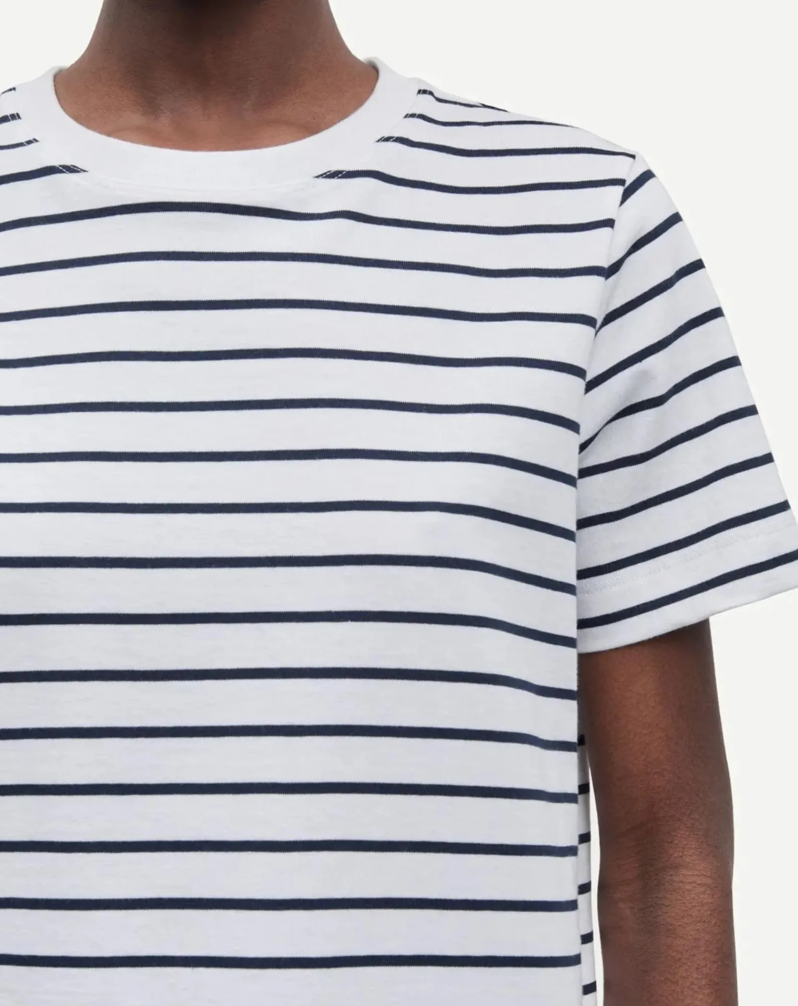Samsoe Samsoe Tee-Shirts, Tops-Camino short-sleeved cotton T-shirt Blanc