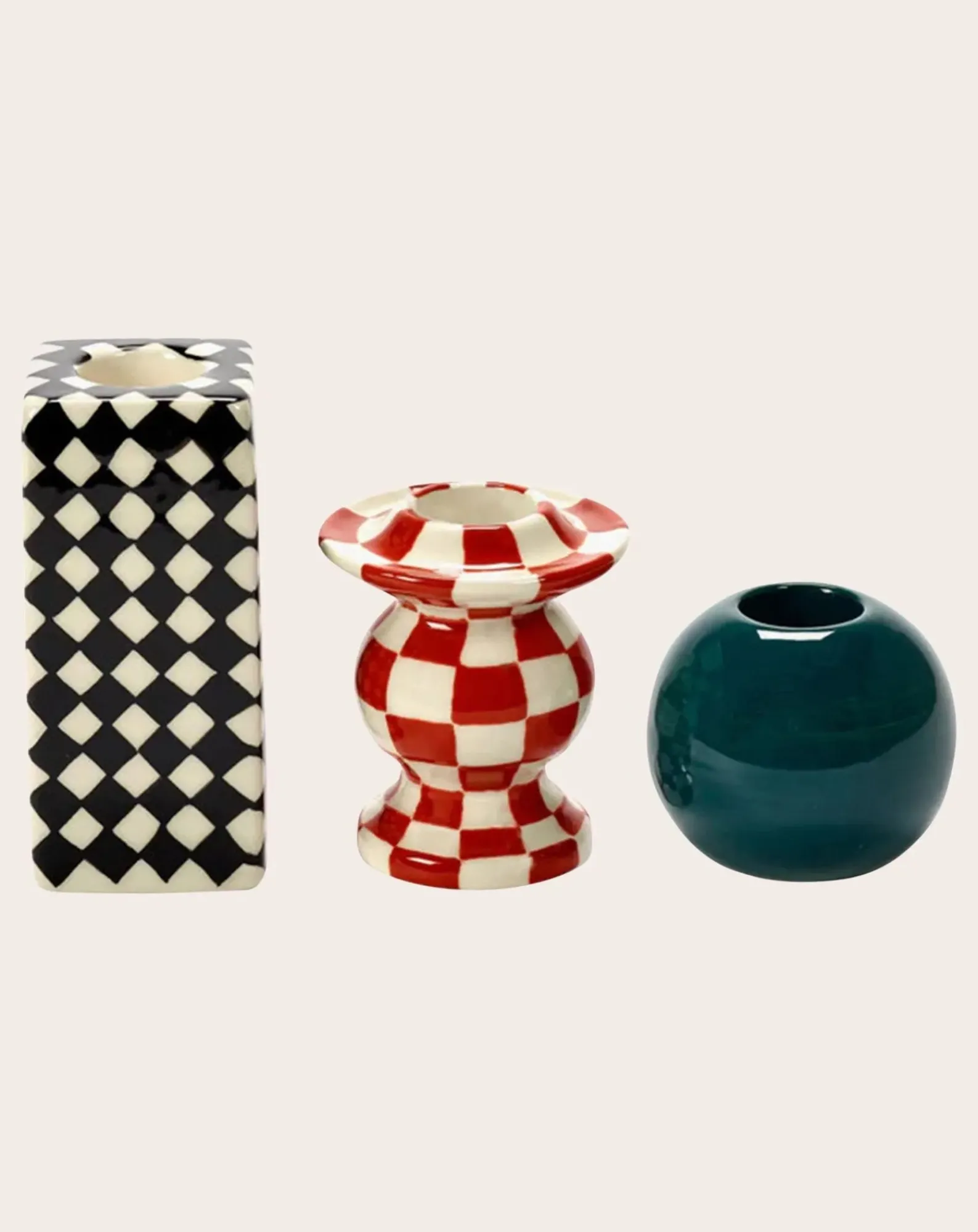 Serax Bougies, Senteurs-Candleholders, Wouter & Hendrix - Set of 3 Multicolore