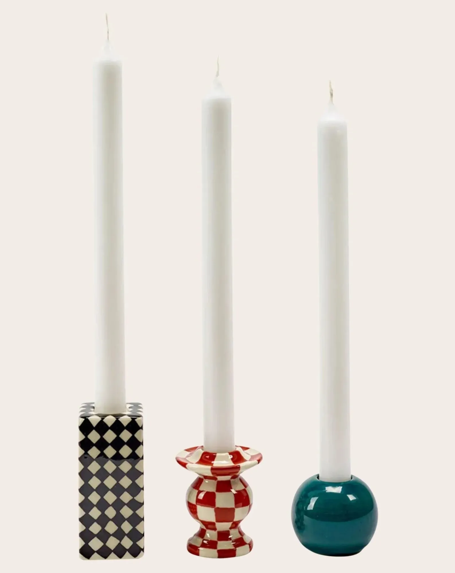Serax Bougies, Senteurs-Candleholders, Wouter & Hendrix - Set of 3 Multicolore