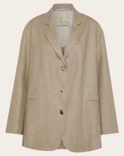 Momoni Vestes, Manteaux-Candy Laine Jacket Beige