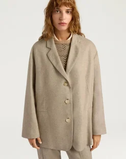Momoni Vestes, Manteaux-Candy Laine Jacket Beige