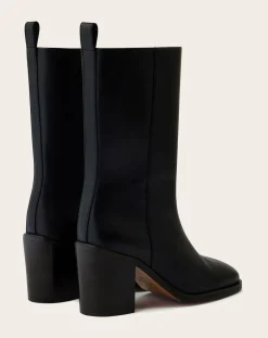 Soeur Boots, Bottes-Cara Leather Boots Noir