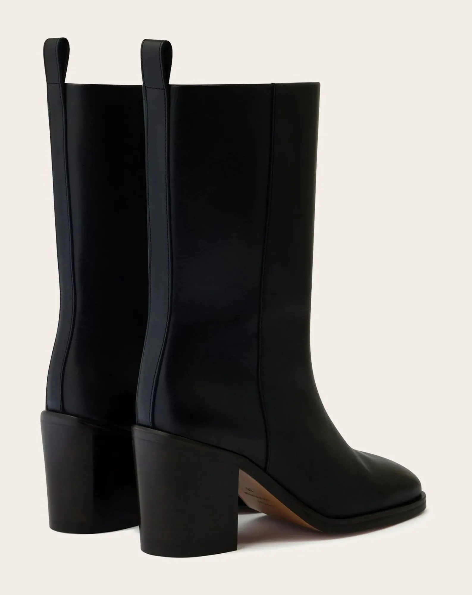 Soeur Boots, Bottes-Cara Leather Boots Noir