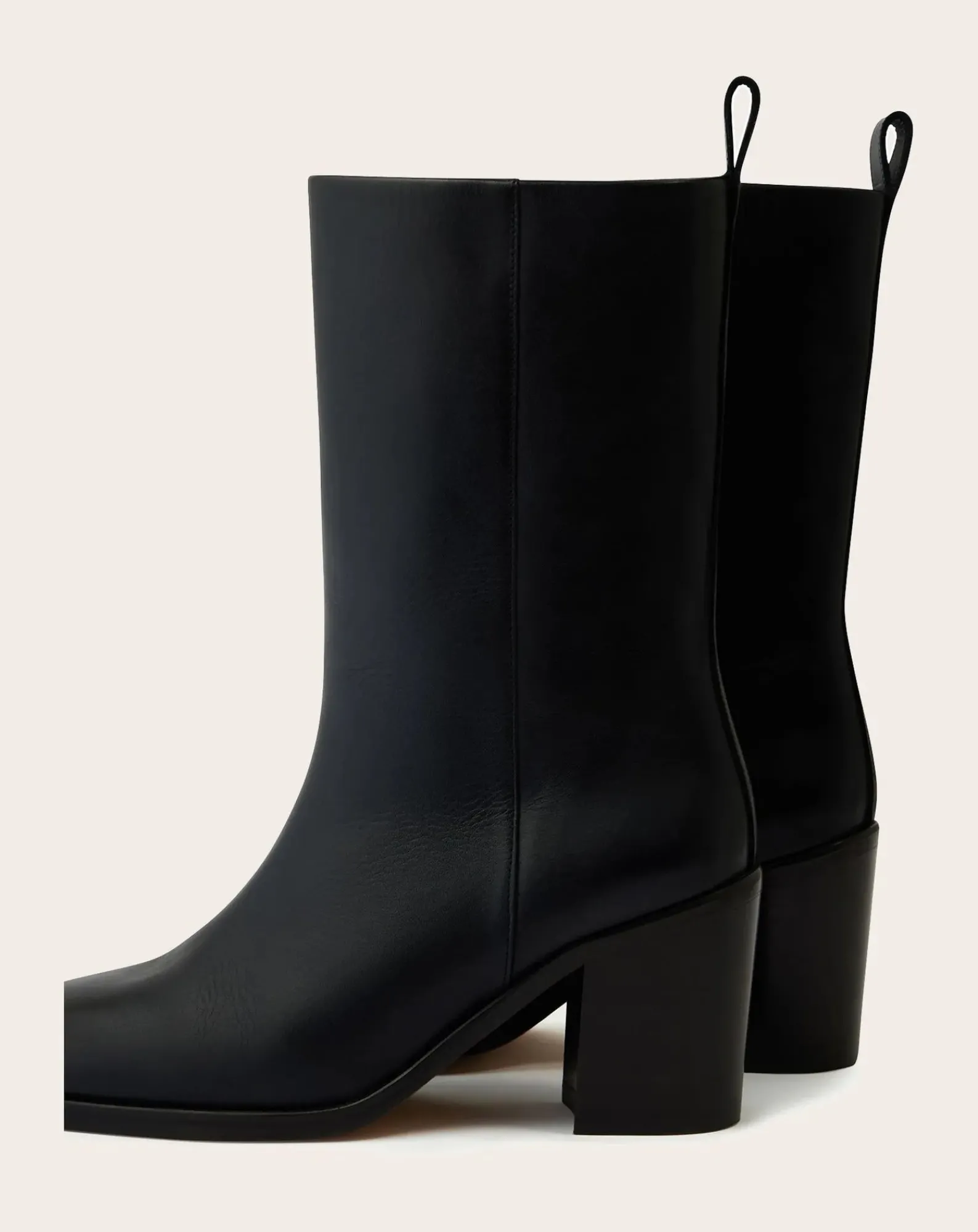 Soeur Boots, Bottes-Cara Leather Boots Noir