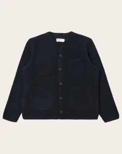 Universal Works Pulls, Gilets-Cardigan Bleu marine