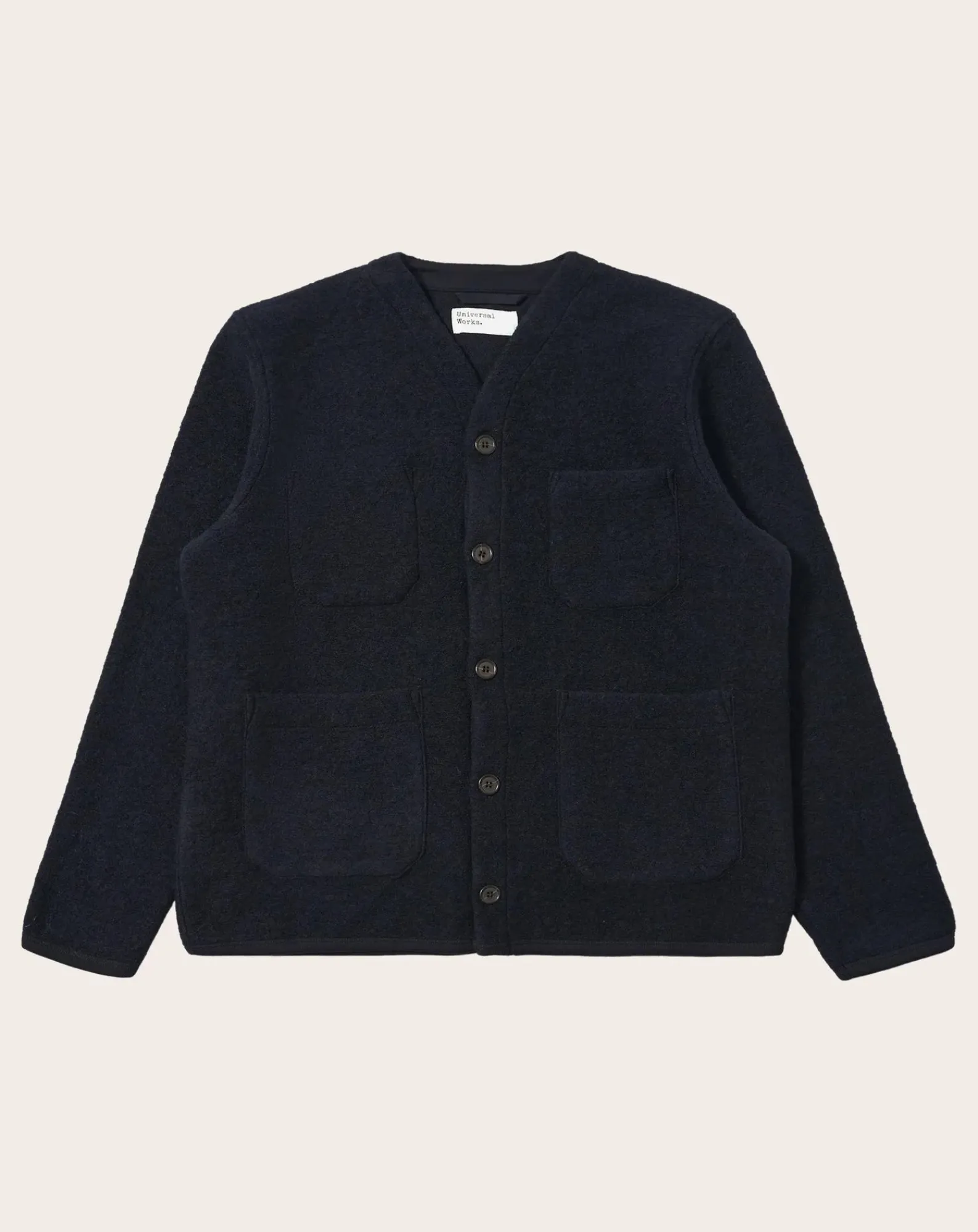 Universal Works Pulls, Gilets-Cardigan Bleu marine
