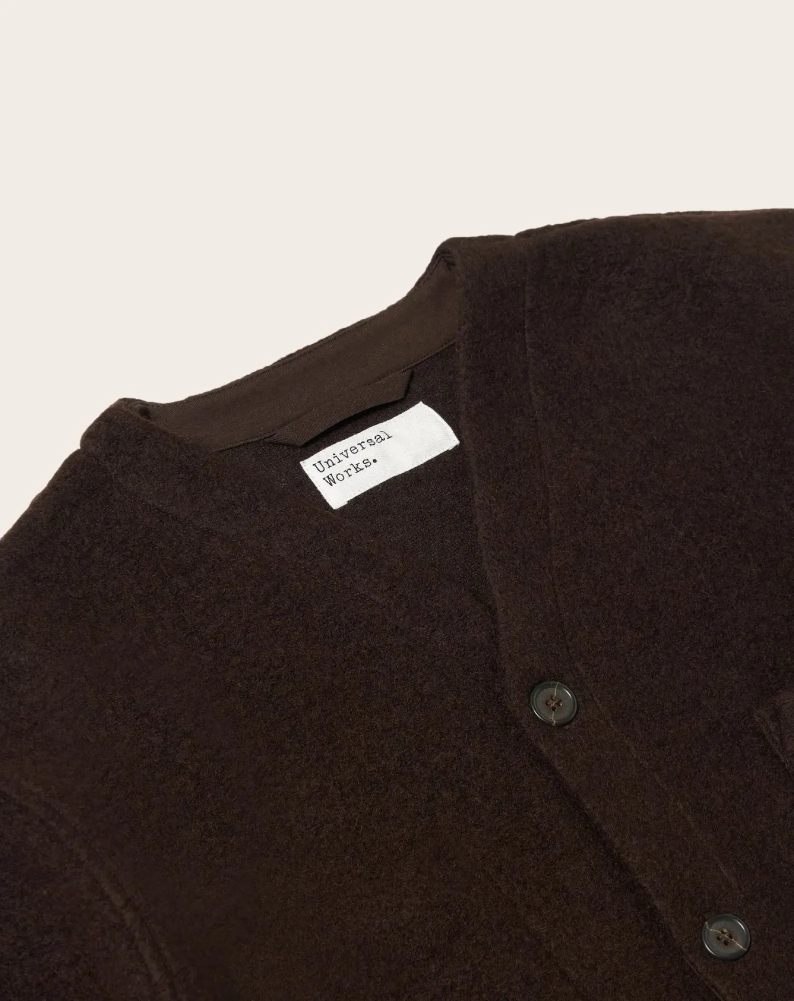 Universal Works Pulls, Gilets-Cardigan Marron
